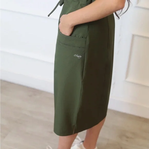 Olive Green C Saucy Scrub Dress Original Collection - Picture 4 of 8